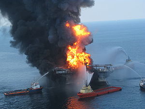 Catastrophe in Gulf of Mexico on the oil derrick of the British Petroleum Company "Deepwater Horizon"    
Катастрофа в Мексиканском заливе на нефтяной платформе БП "Deepwater Horizon"